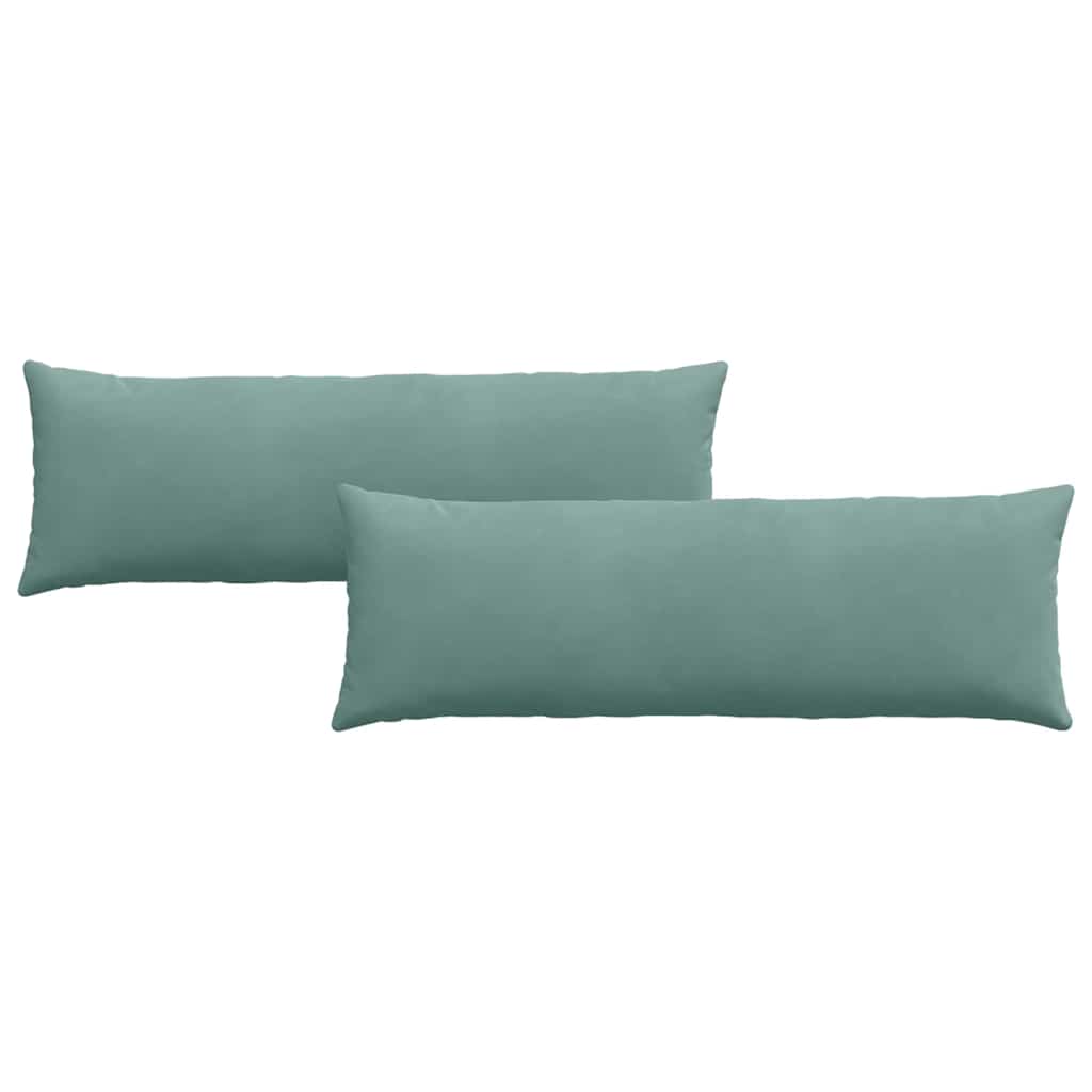 Sofakissen 2 Stück Blau 50 x 30 cm Cordstoff