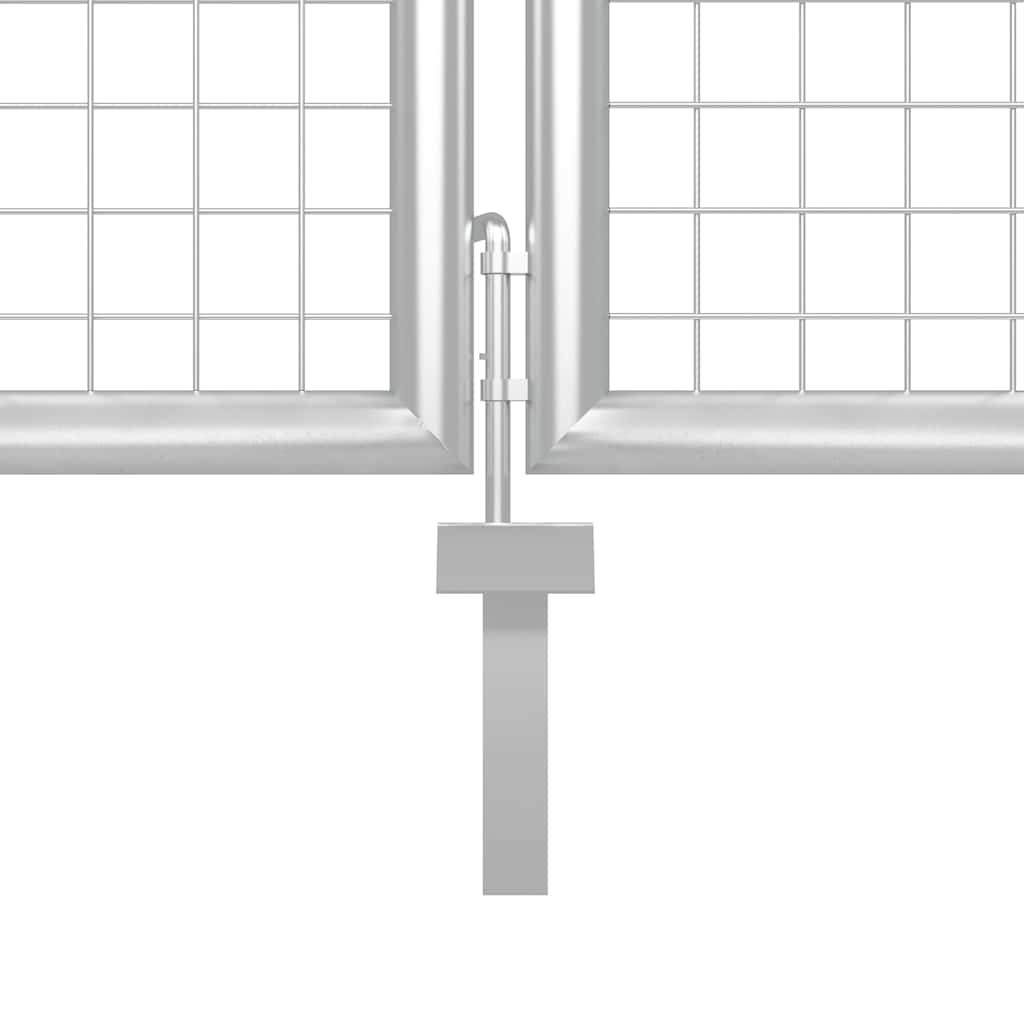 Maschen-Gartentor Anthrazit 300x125 cm Verzinkter Stahl