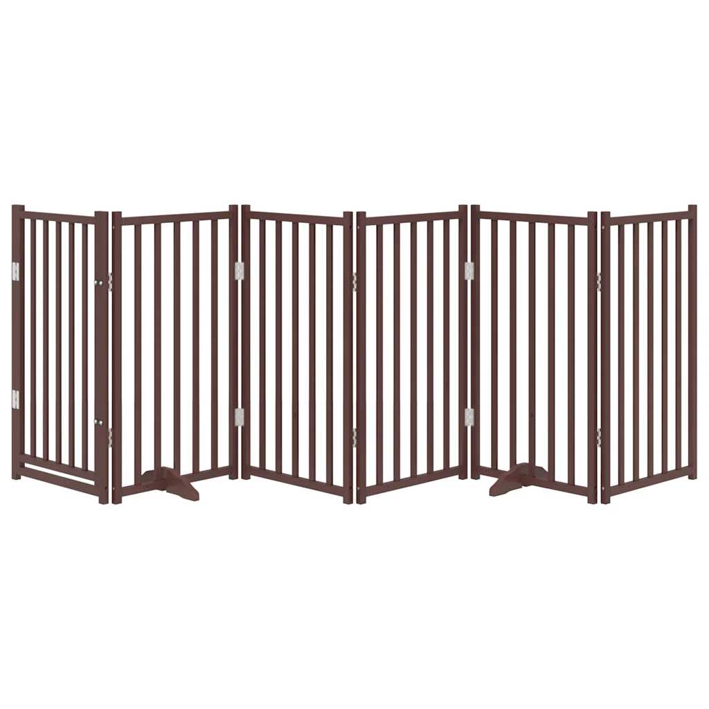 3-tlg. Hundetor Faltbar 150 cm Massivholz Tanne