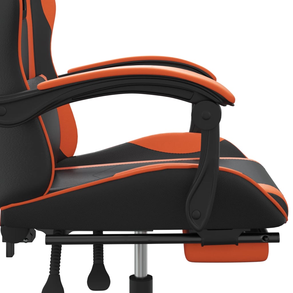 Gaming-Stuhl Drehbar Schwarz und Grün Kunstleder
