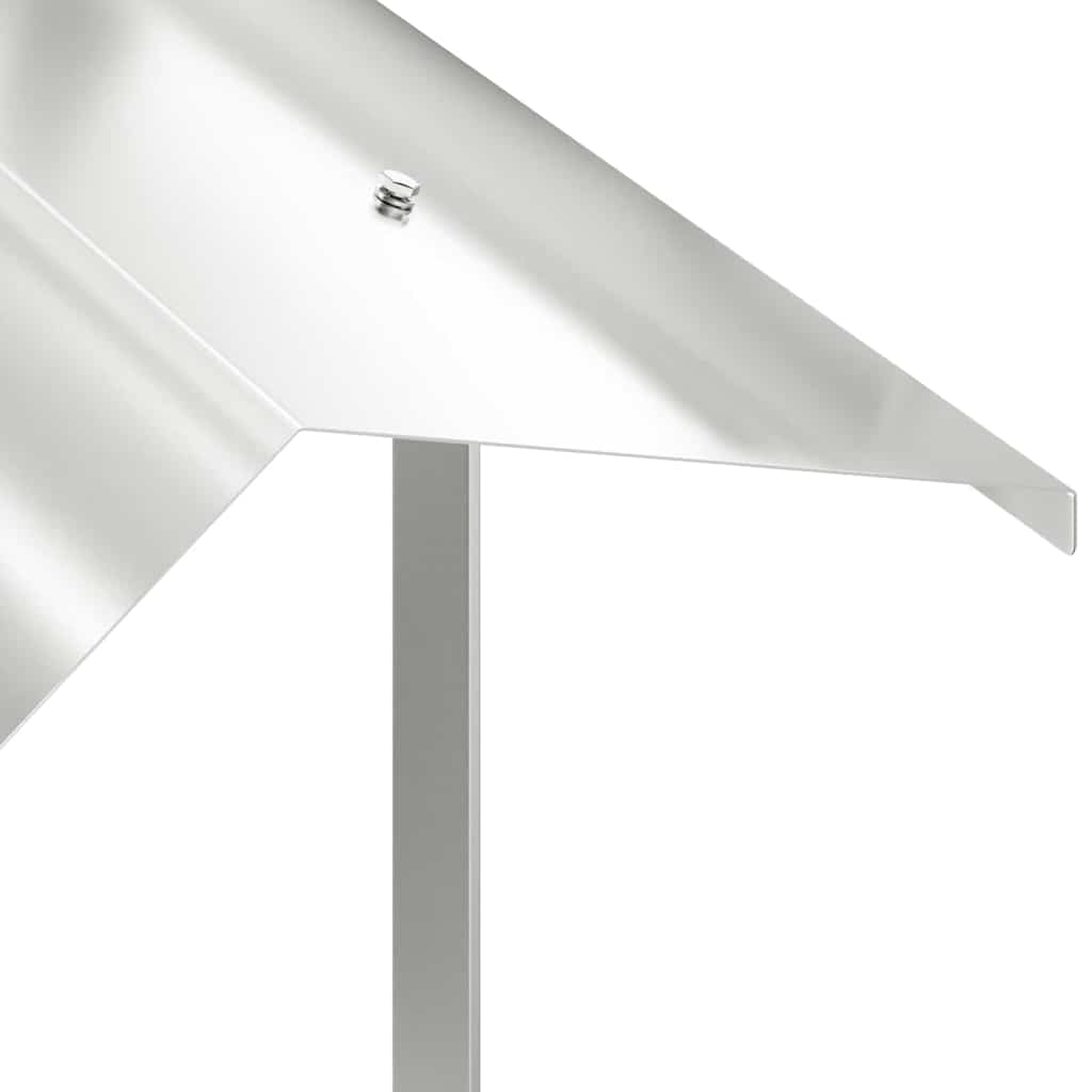 Kaminhaube Silber 40 x 40 x 37,5 cm Edelstahl