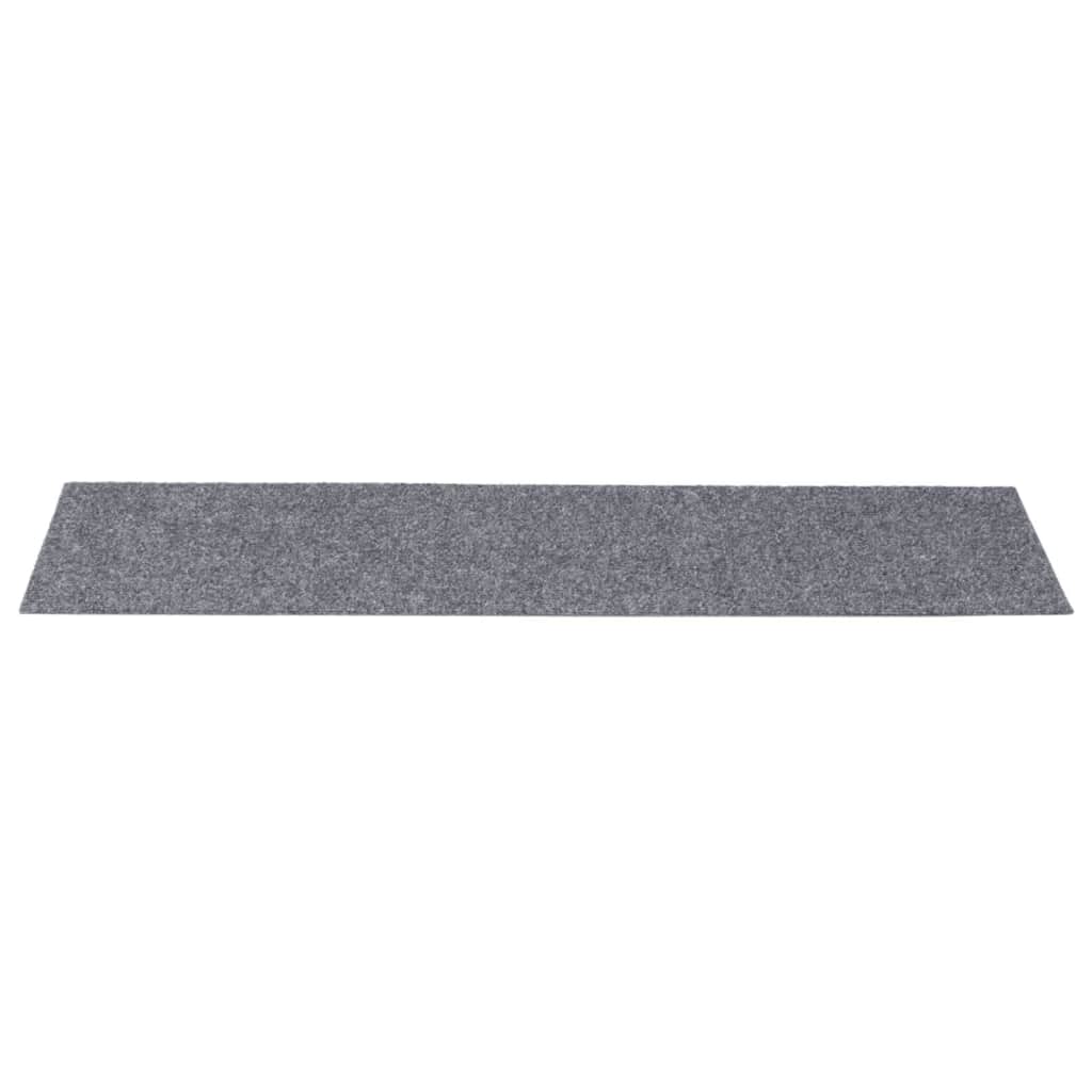 Stufenmatten Selbstklebend 15 Stk. 60x25 cm Hellbraun Rechteckig