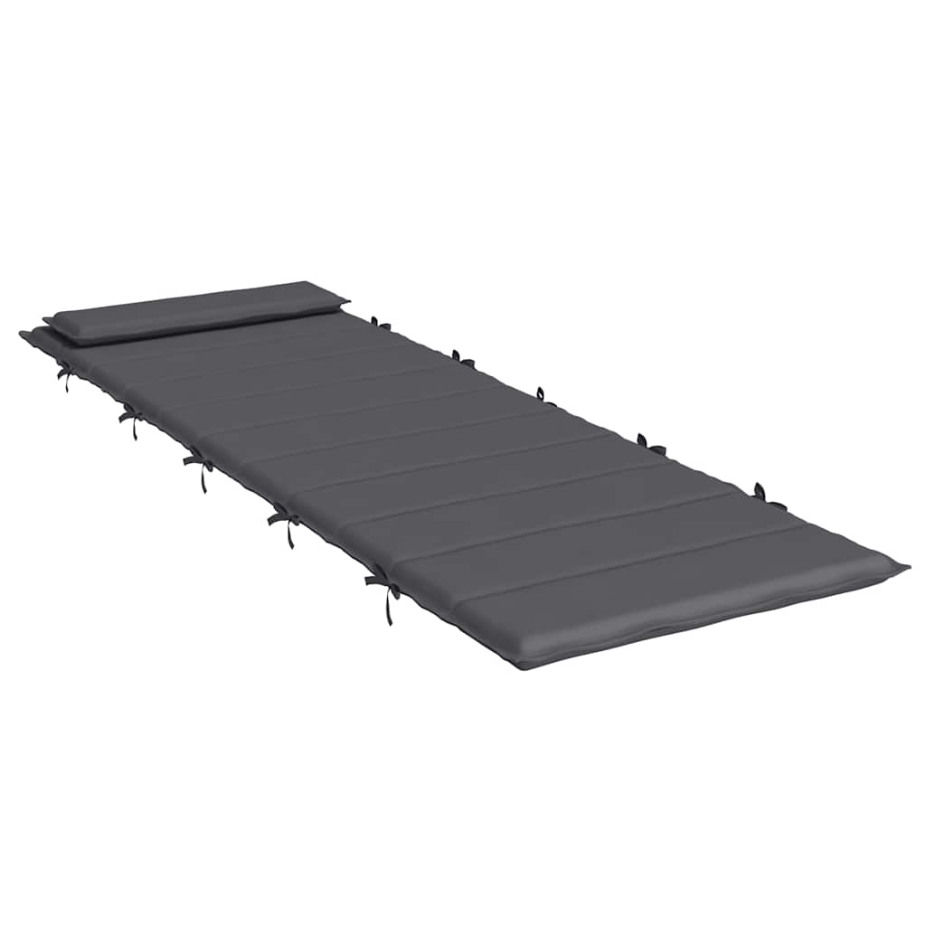Sonnenliegen-Auflage Grau 180x60x4 cm Oxford-Gewebe