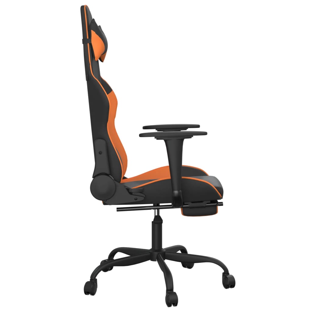 Gaming-Stuhl mit Massagefunktion Schwarz und Rot Kunstleder