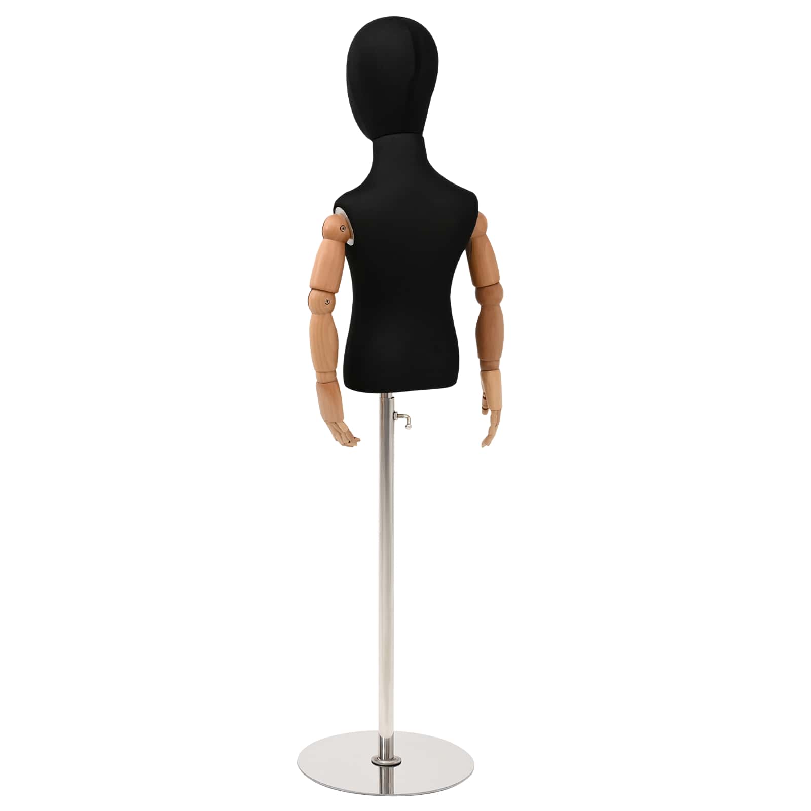 Verstellbares 120-150 cm Mannequin mit Basis Unisex PP Weiß