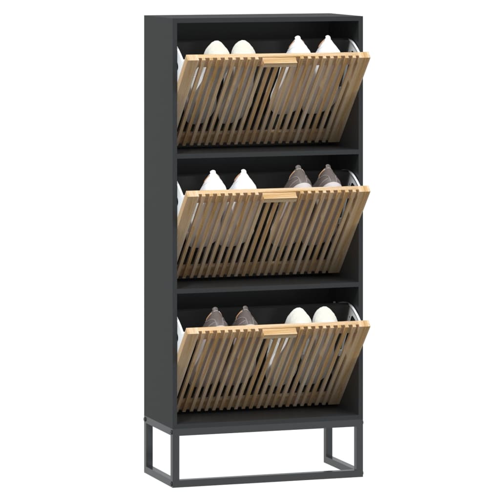Schuhschrank Weiß 52x25x120 cm Holzwerkstoff