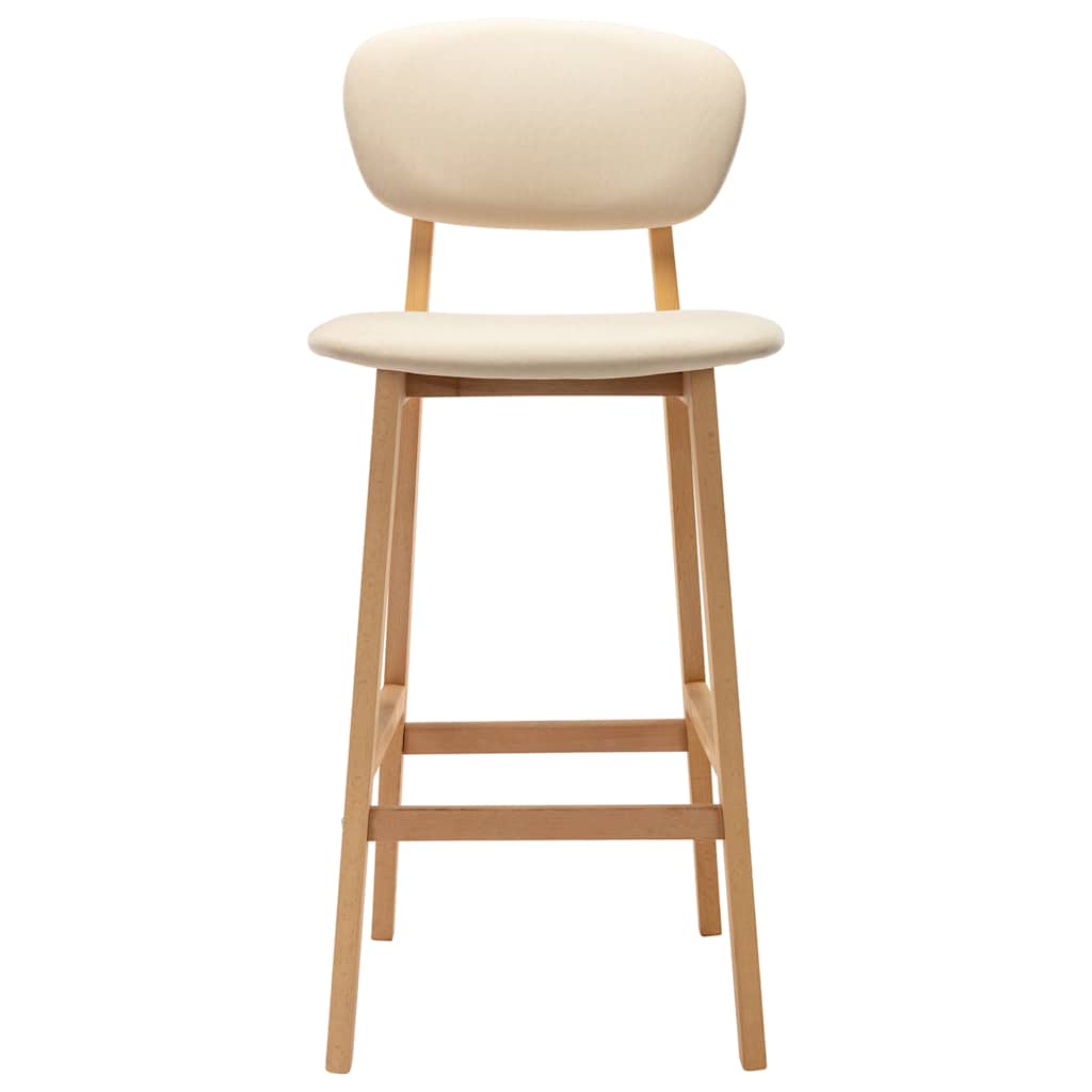 Barhocker 2 Stk. Braun Stoff