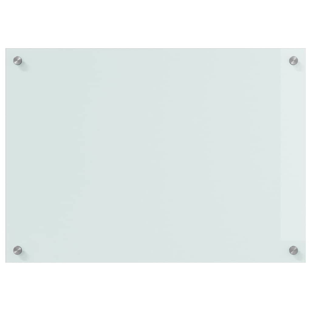 Küchenrückwand 2 pcs Weiß 70 x 40 cm Gehärtetes Glas