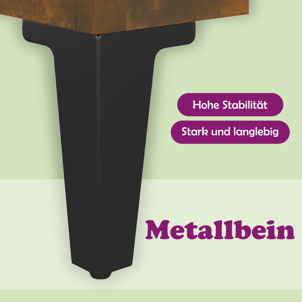 Schreibtisch mit Tür Altholz 140 x 50 x 75 cm Holzwerkstoff