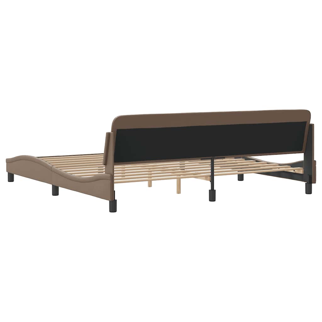 Bettgestell "Dover" Schwarz 80x200 cm Kunstleder