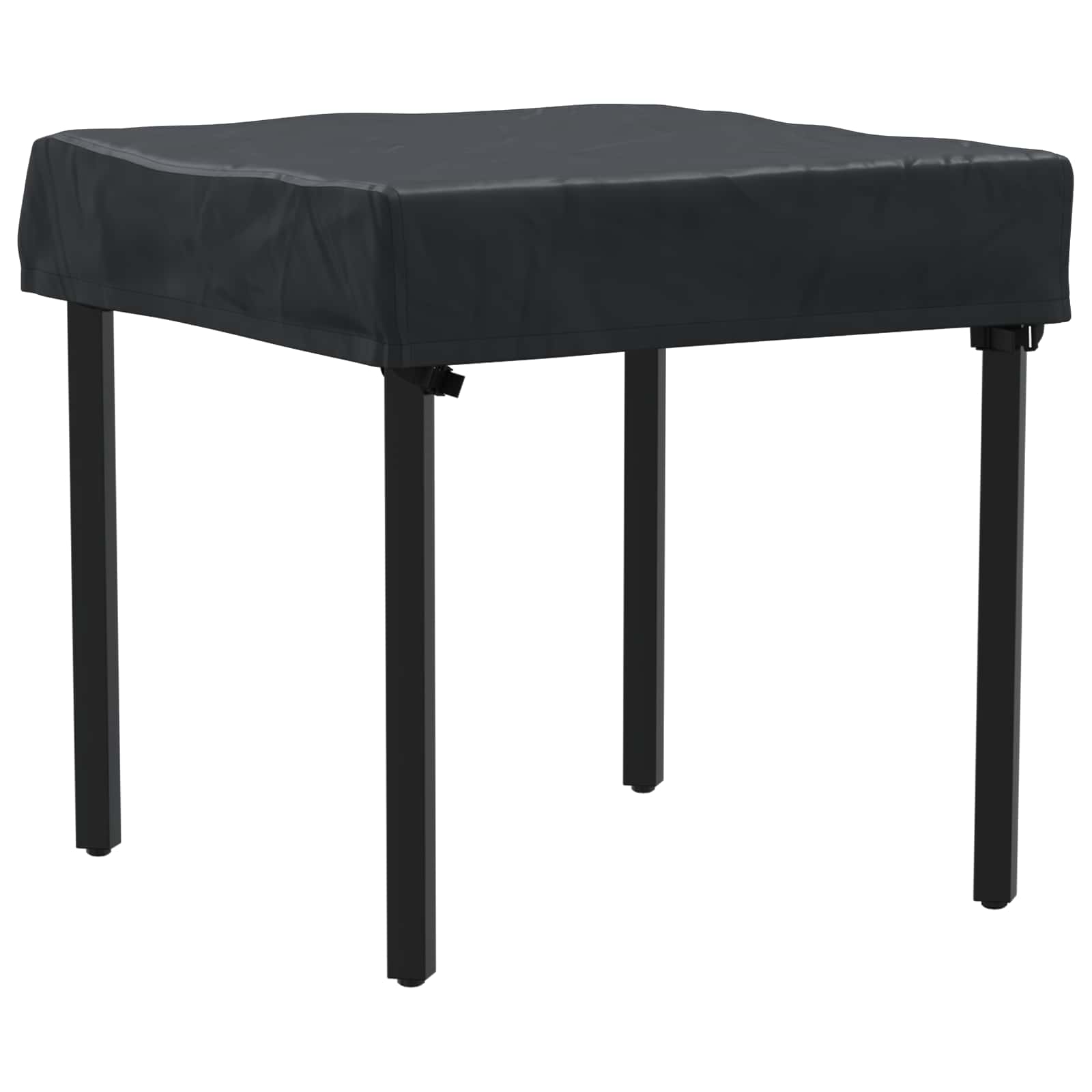 Tischdecken Uni Schwarz 62 x 62 x 15 cm Stoff