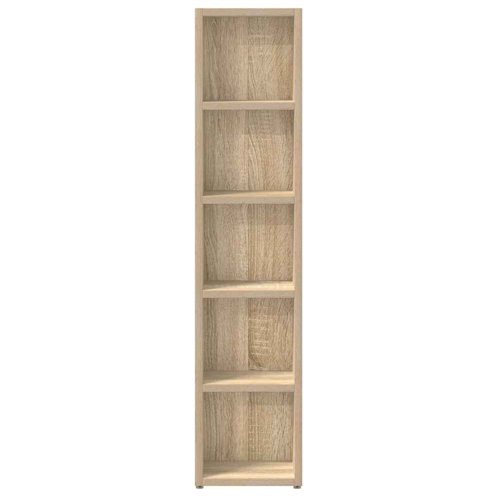 CD-Regale 2 Stk. Weiß 21x16x93,5 cm Holzwerkstoff
