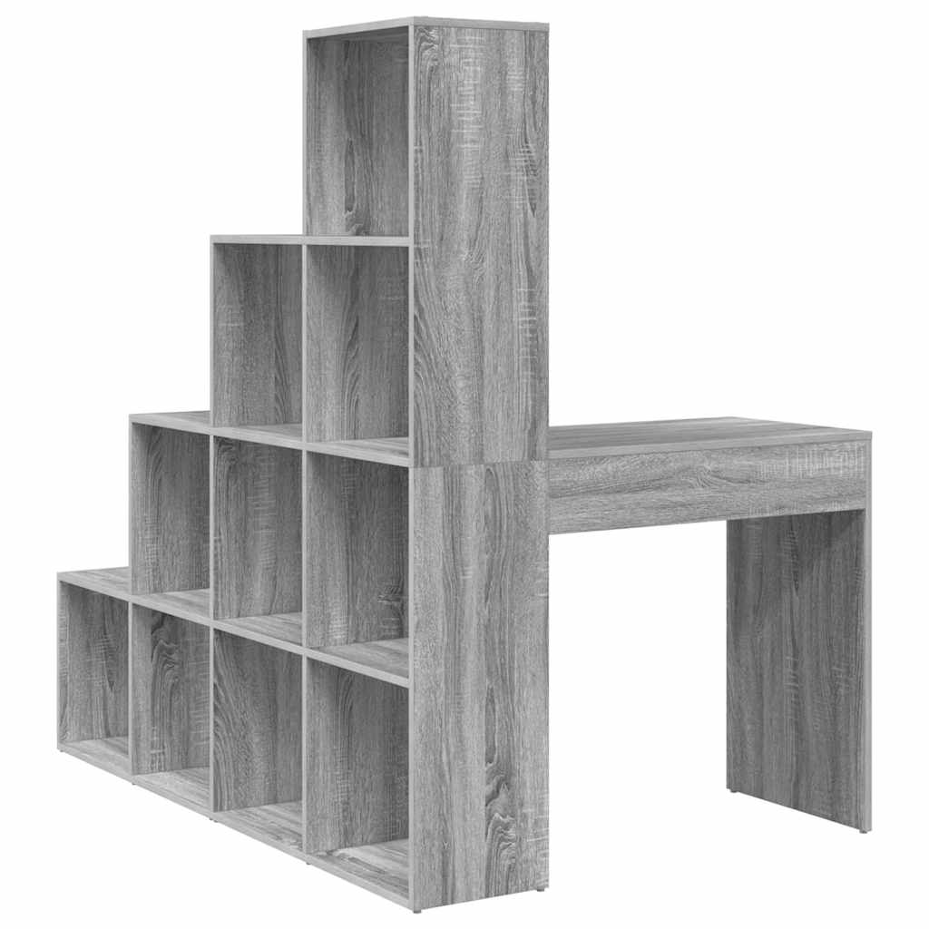 Eck-Schreibtisch Schwarz Eichen-Optik 101,5 x 149,5 x 149,5 cm