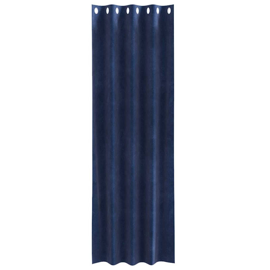 Verdunkelungsvorhänge 2 pcs Schwarz 140 x 140 cm Samt