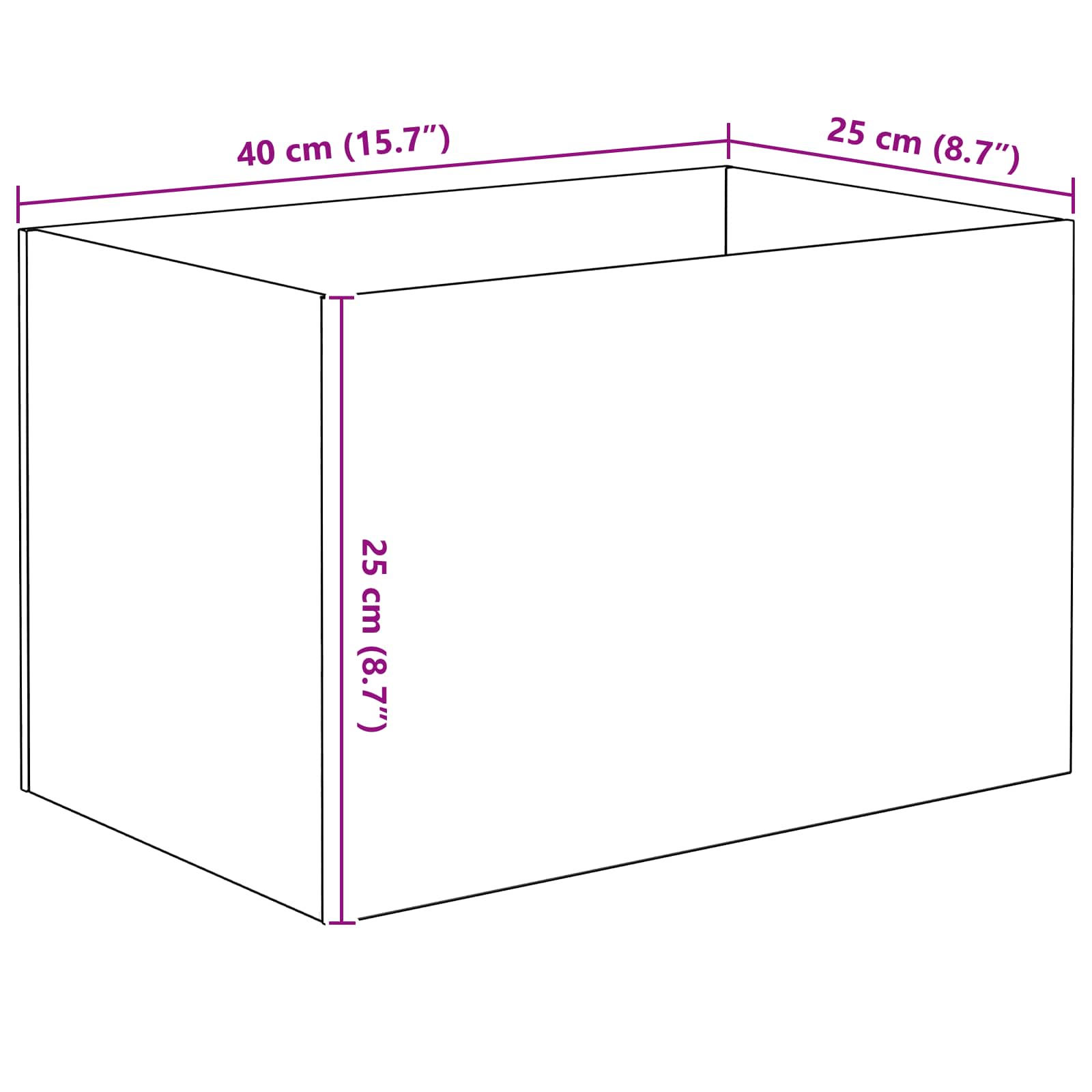 Aquarium mit Speicher Transparent 30 x 20 x 20 cm Glas