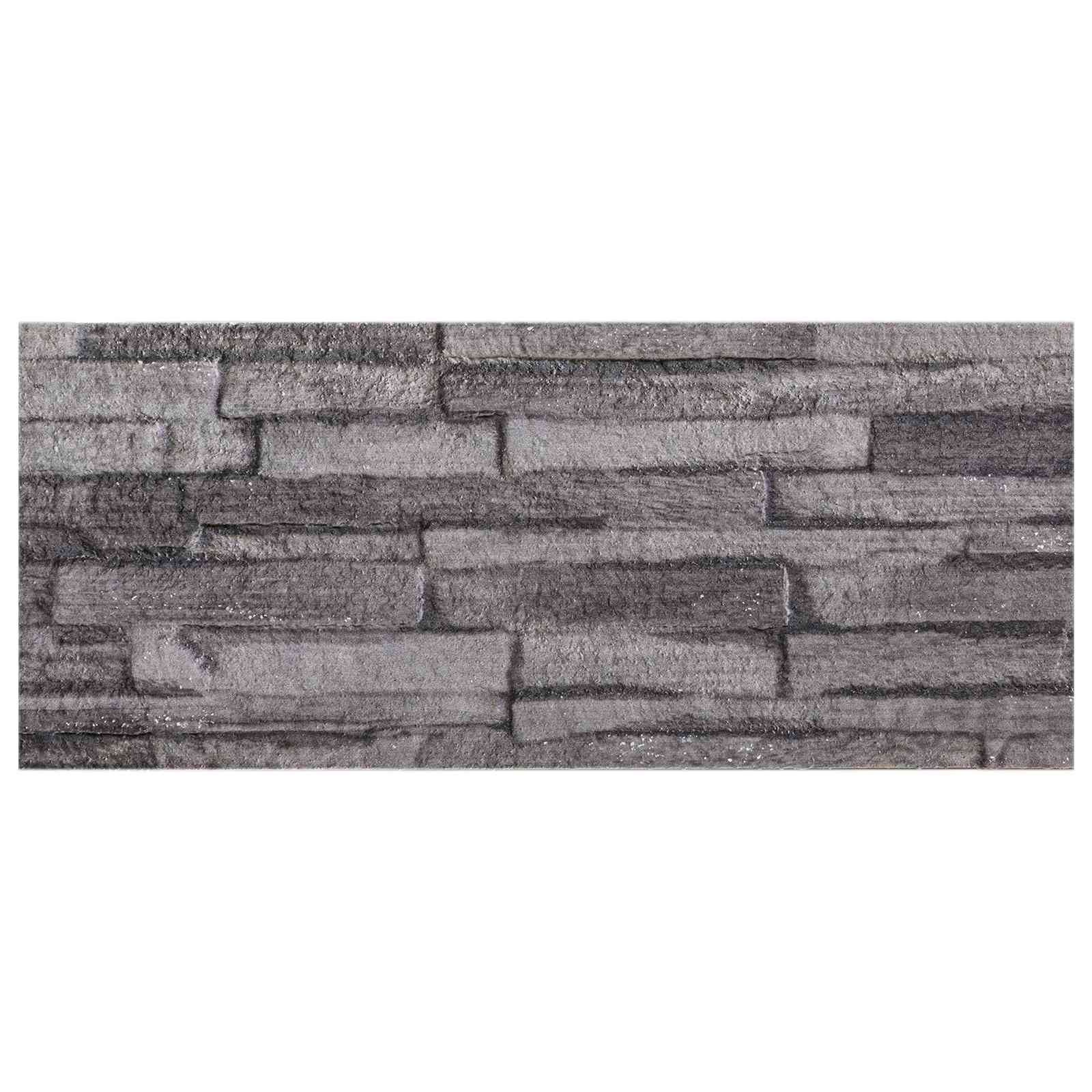 Wandpaneele 10 pcs Hellgrau 100 x 25 cm EPS-Schaum