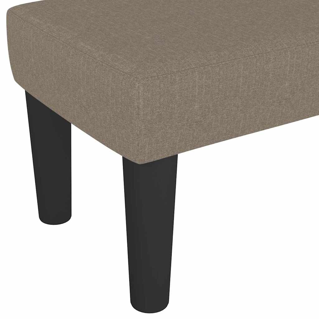 Sitzbank Hellgrau 70x30x30 cm Stoff