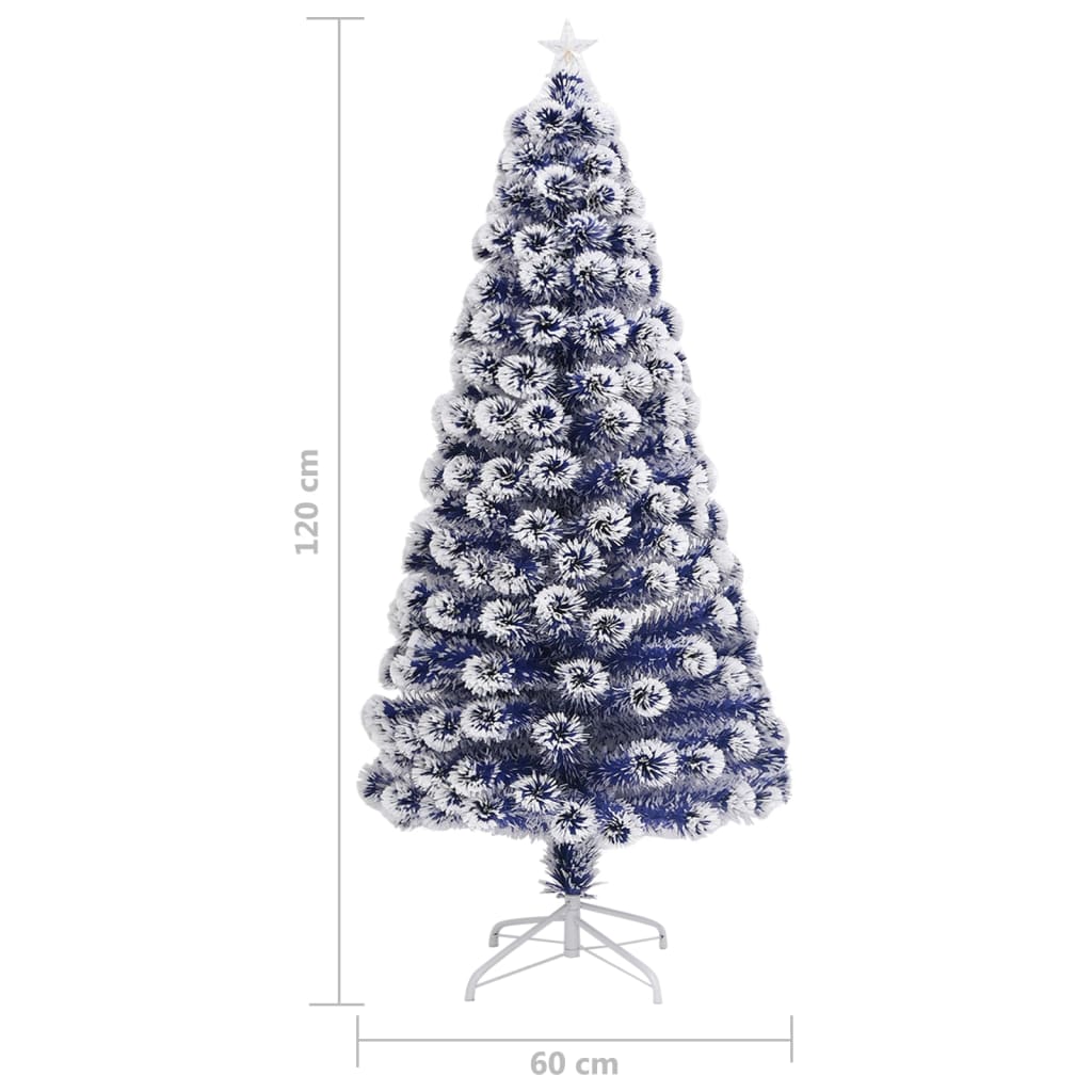 Vorbeleuchteter Weihnachtsbaum mit Ständer und LED 150 cm Glasfaser
