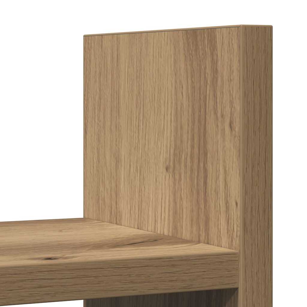 Schreibtisch-Organizer Weiß 34,5x15,5x35,5 cm Holzwerkstoff