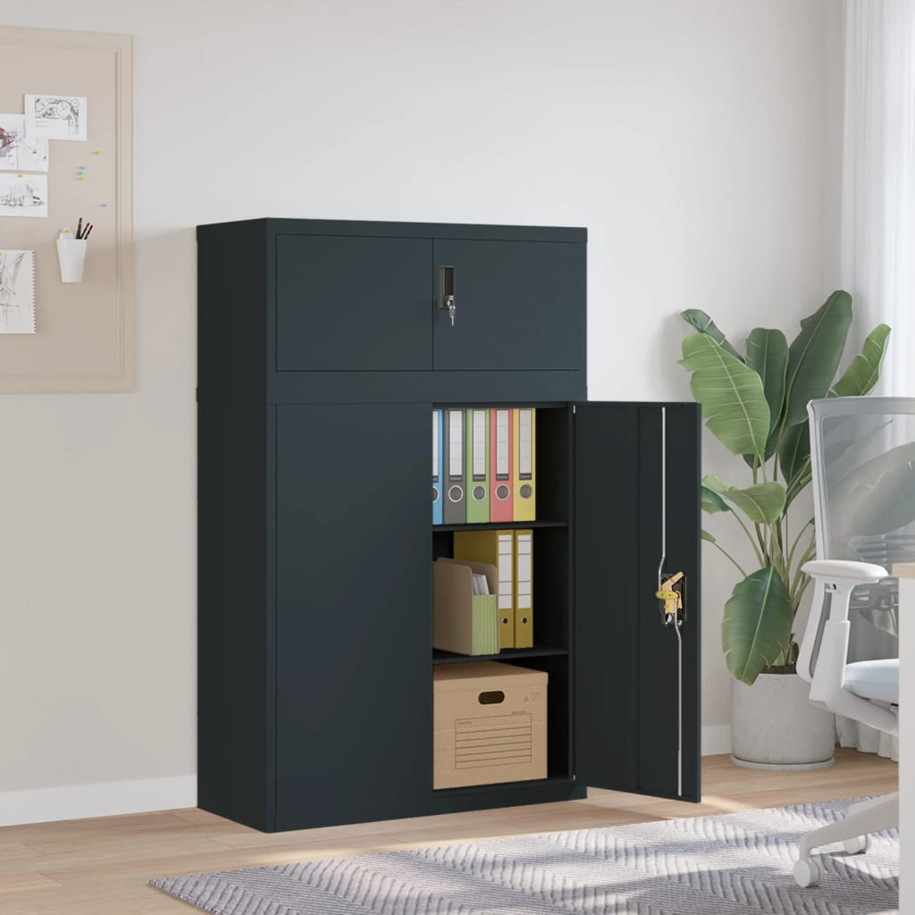 Aktenschrank Weiß 90x40x110 cm Stahl