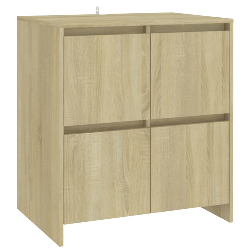 3-tlg. Sideboard Weiß Holzwerkstoff