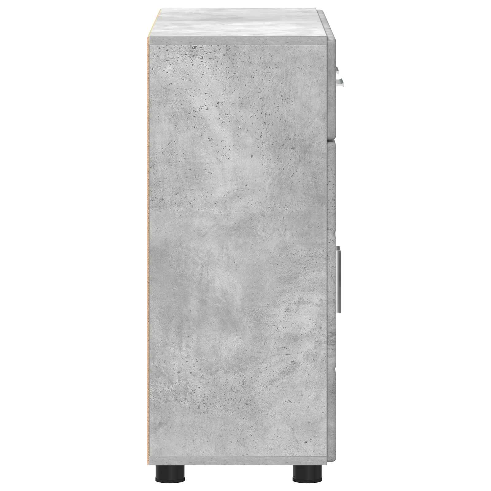 Highboard mit Regal FLORIN Weiß 60 x 35 x 182 cm Holzwerkstoff
