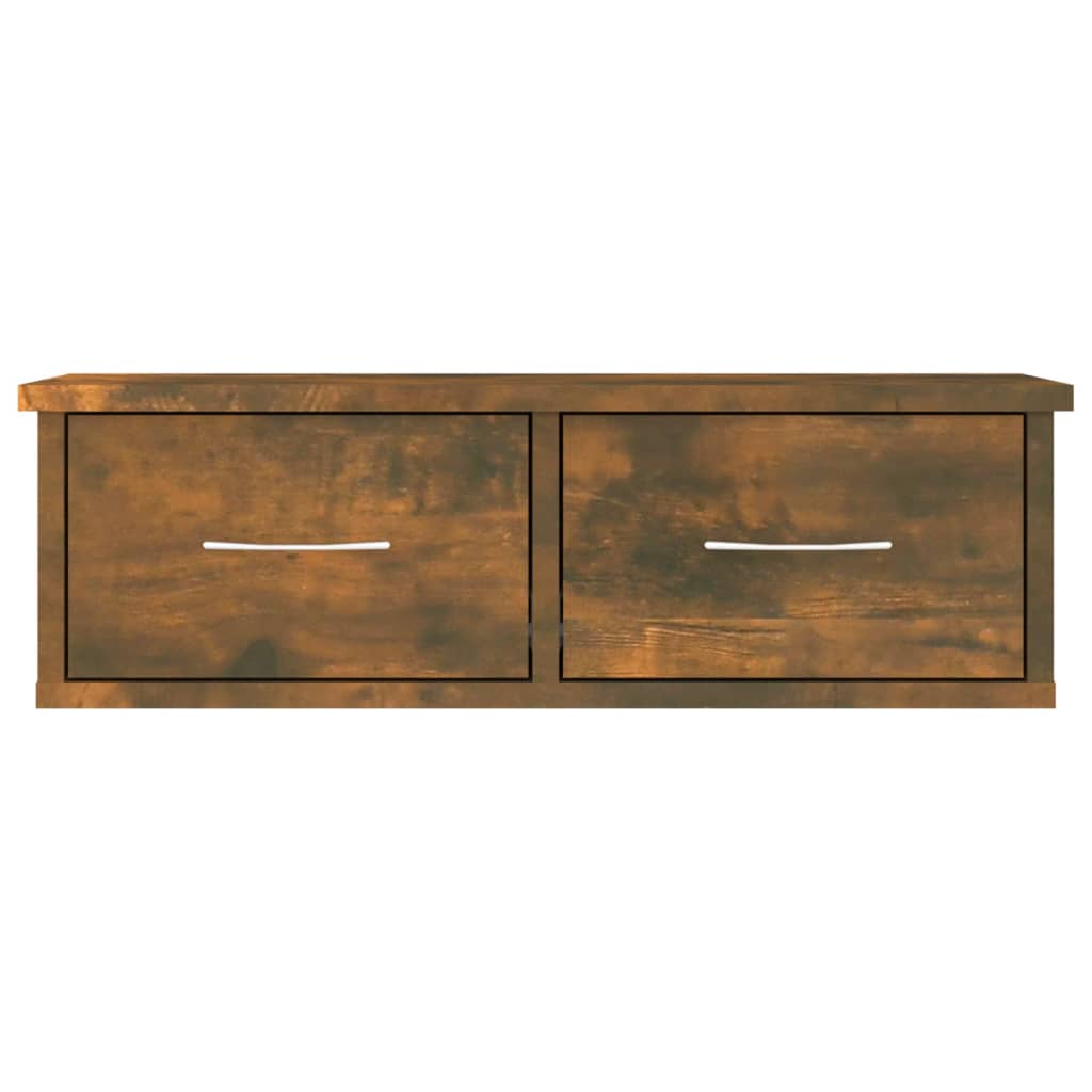 Wand-Schubladenregal Weiß 60x26x18,5 cm Holzwerkstoff