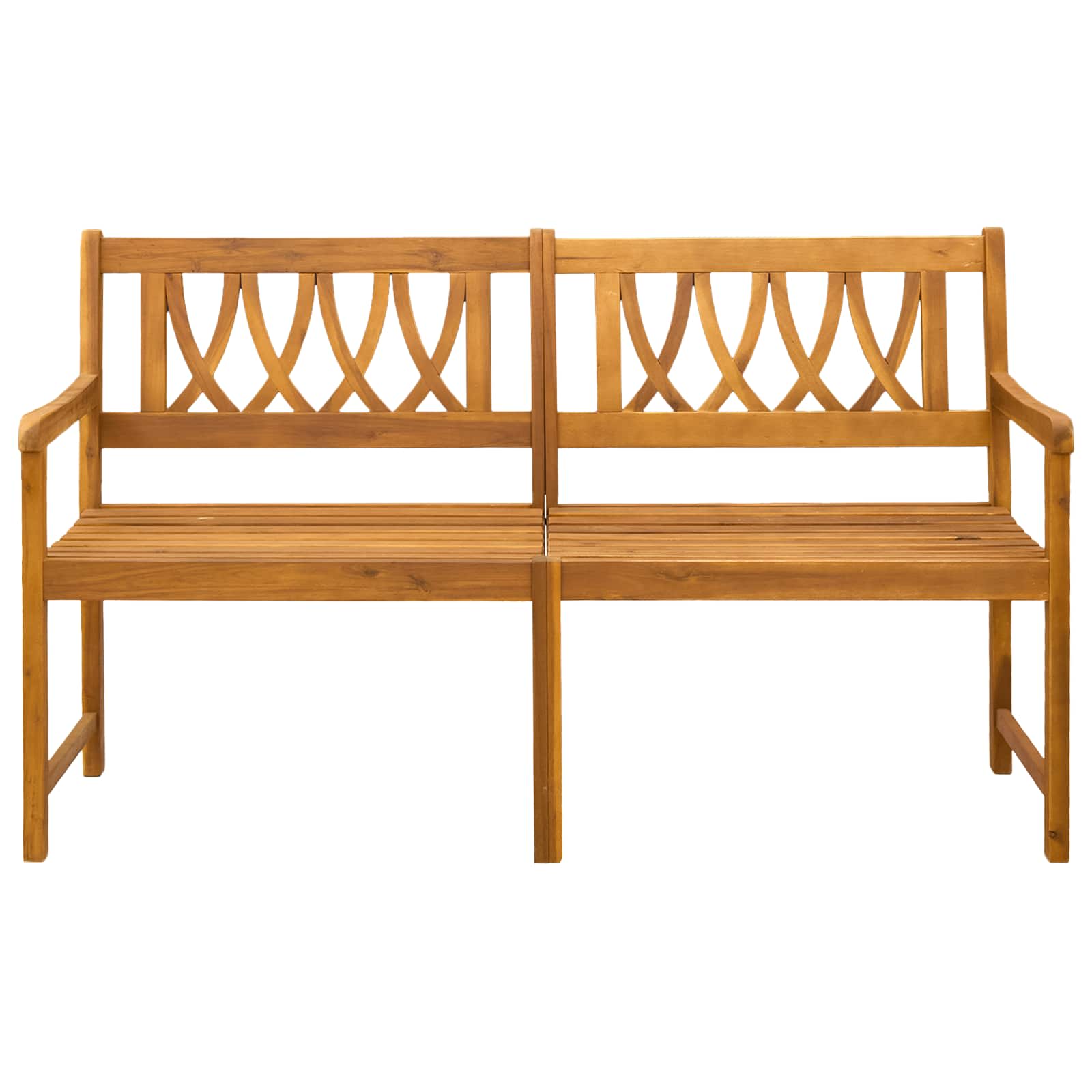 Bank Outdoor Natur 110 x 56 x 90 cm Massivholz Akazie