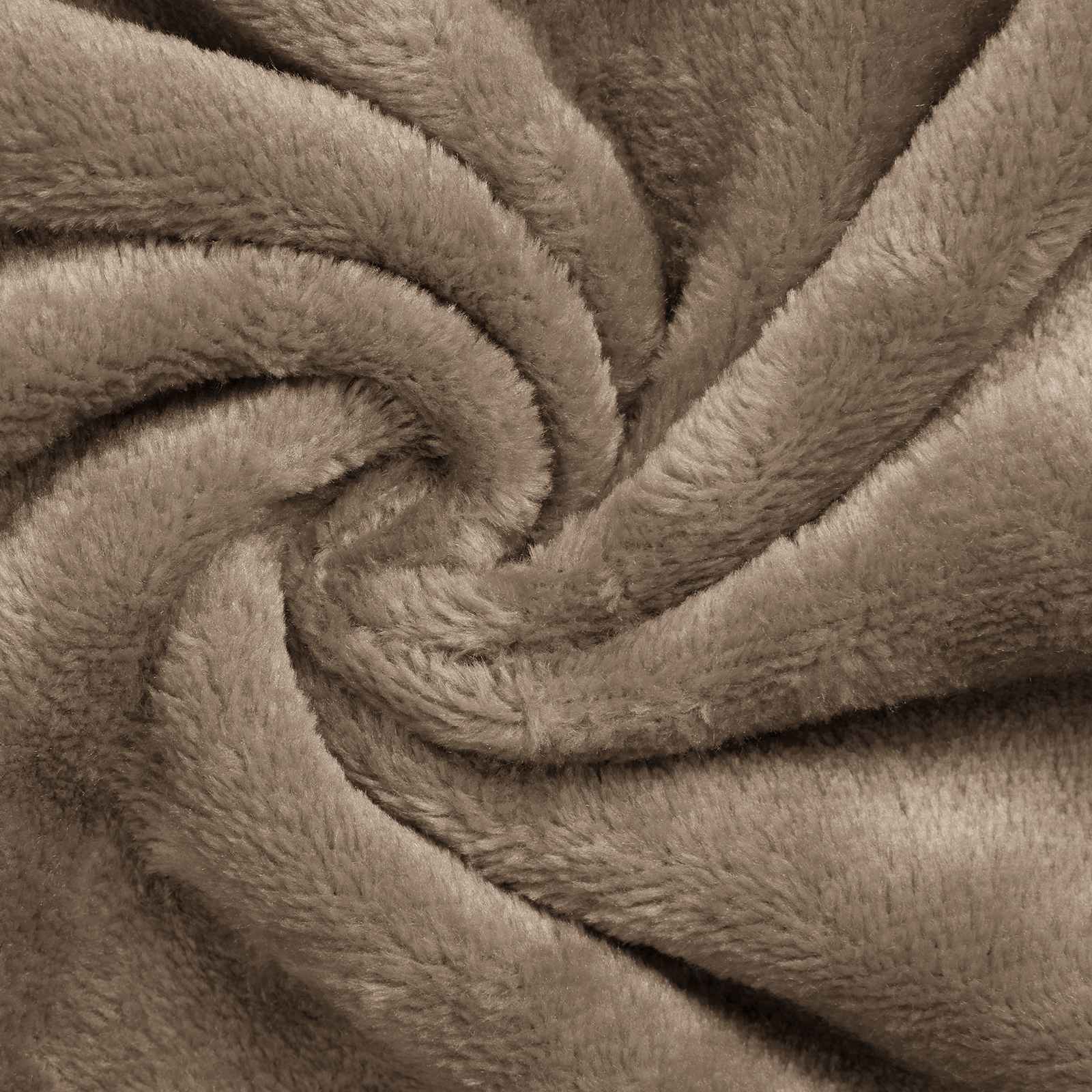Decken-Hoodie Beige M Fleece und Flanell