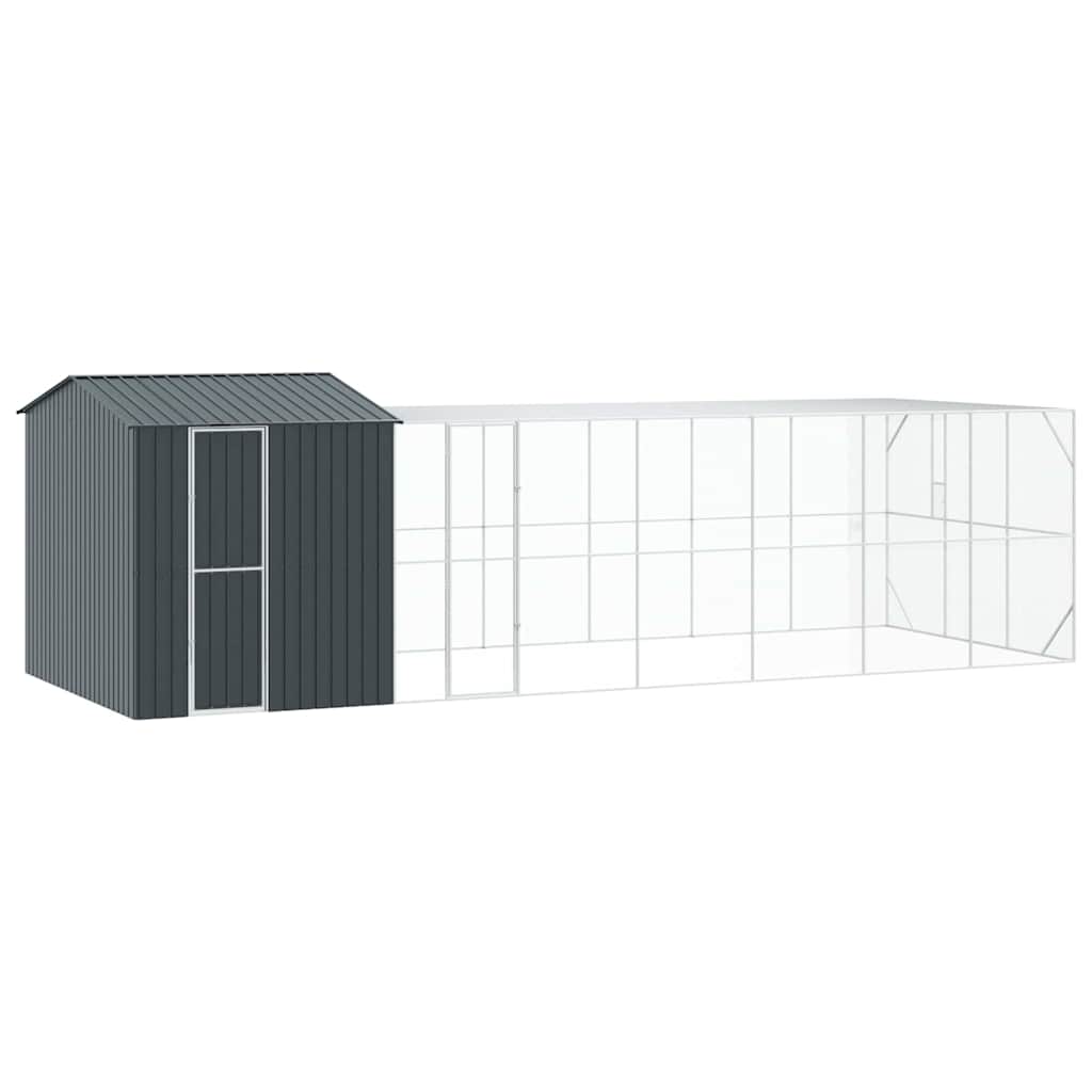 Vogelkäfig Anthrazit 416,5 x 103 x 142 cm Verzinkter Stahl
