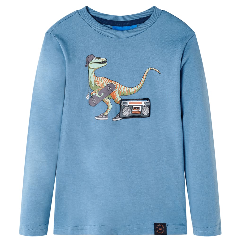 Kinder-Langarmshirt Dunkelgrün 92
