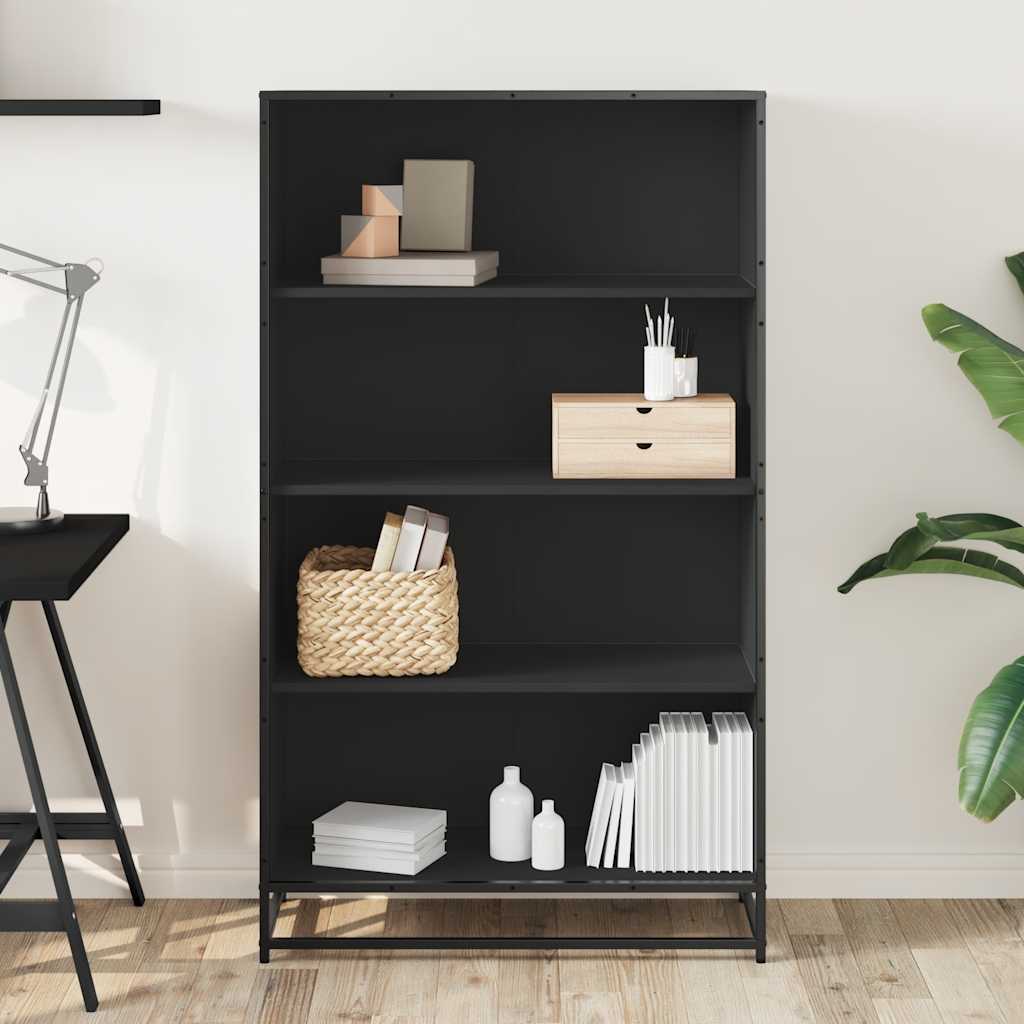 Bücherregal Schwarz 60x35x139 cm Holzwerkstoff