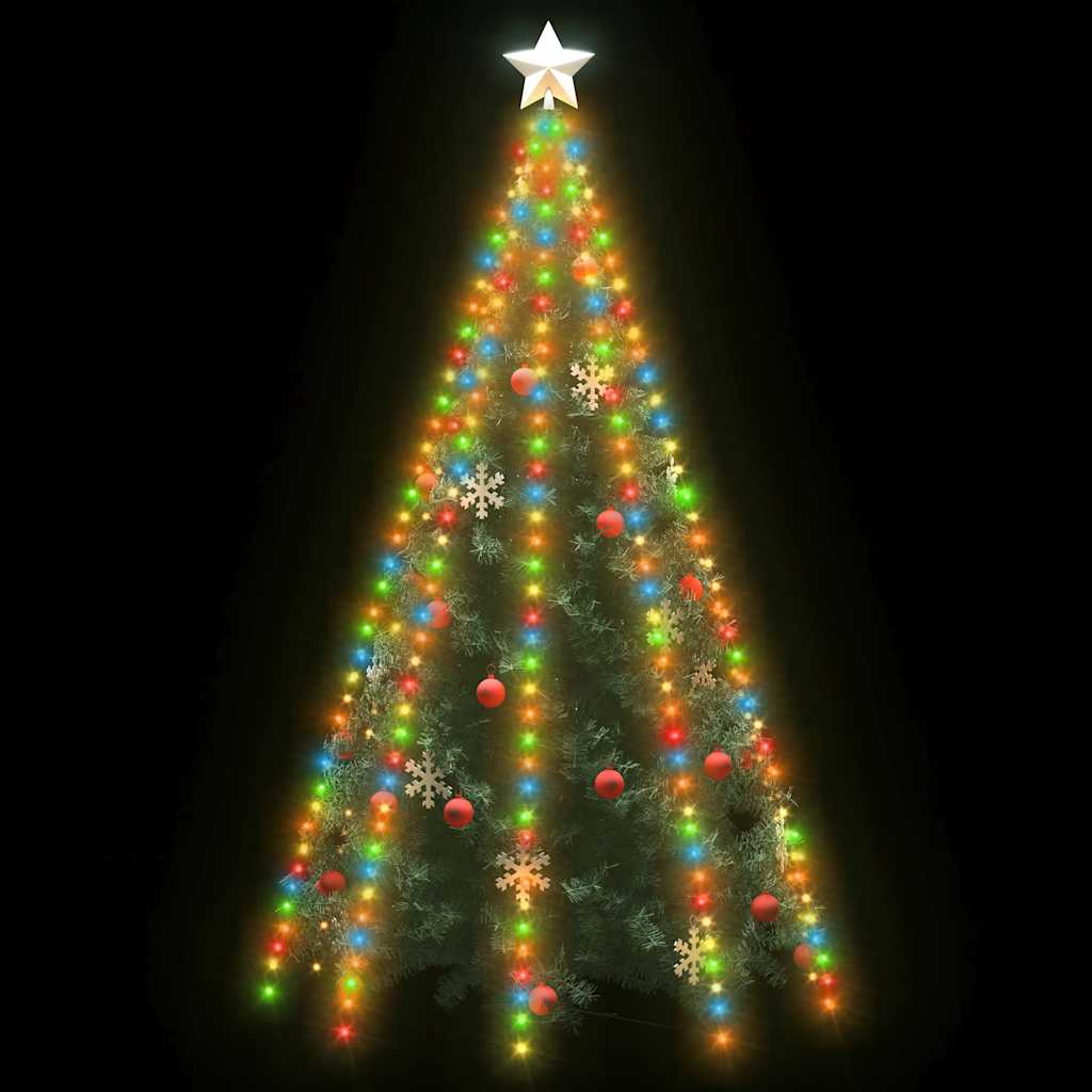 Weihnachtsbaum-Lichternetz mit 180 LEDs Kaltweiß 180 cm