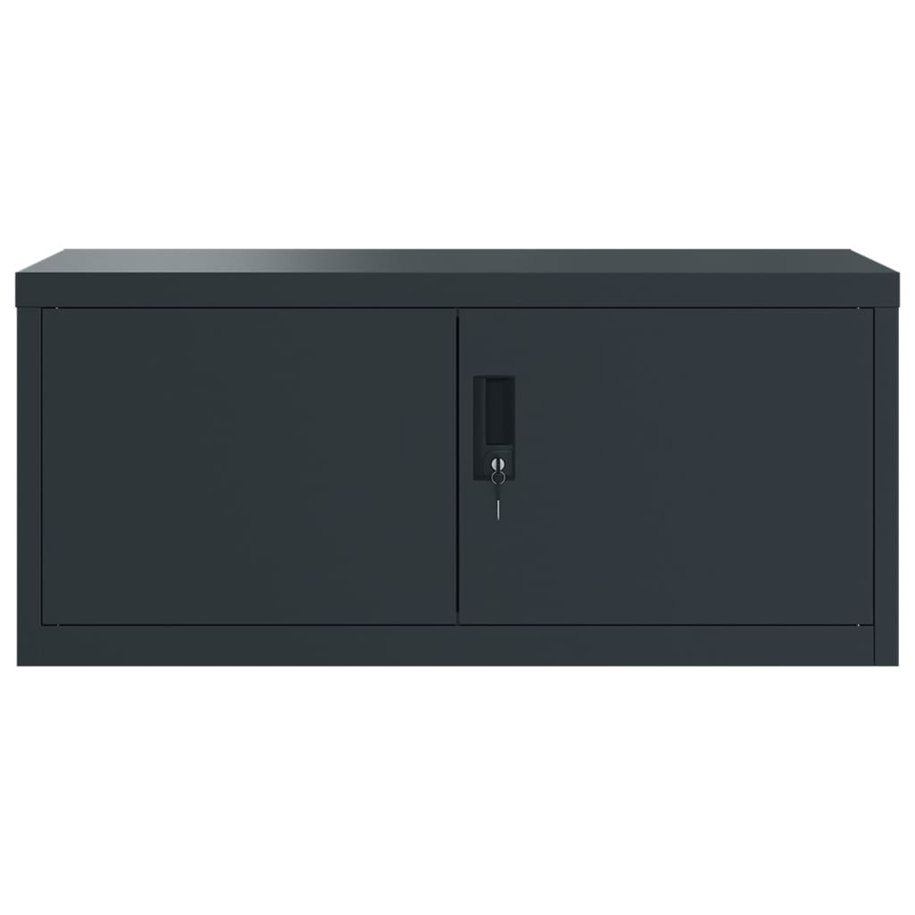 Aktenschrank Weiß 90x40x110 cm Stahl