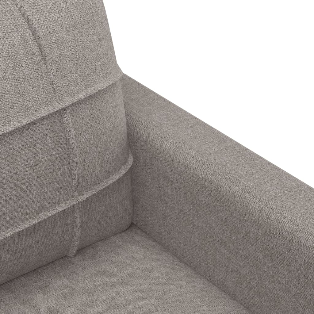 4-tlg. Sofagarnitur mit Kissen Braun Stoff