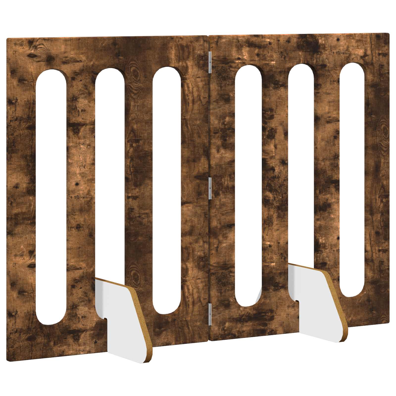 Faltbarer Haustierzaun 2 pcs Weiß 100,5 x 38 x 70 cm