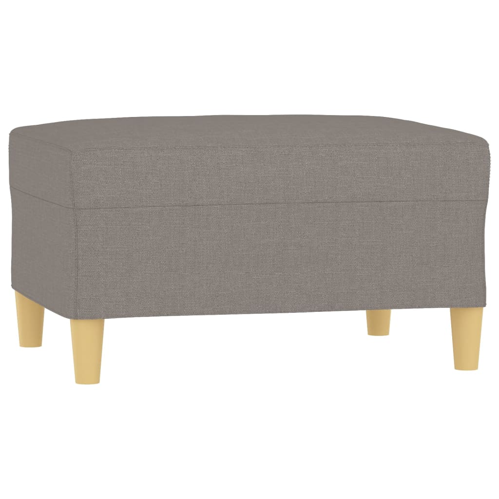 Fußhocker Hellgrau 60x50x41 cm Stoff