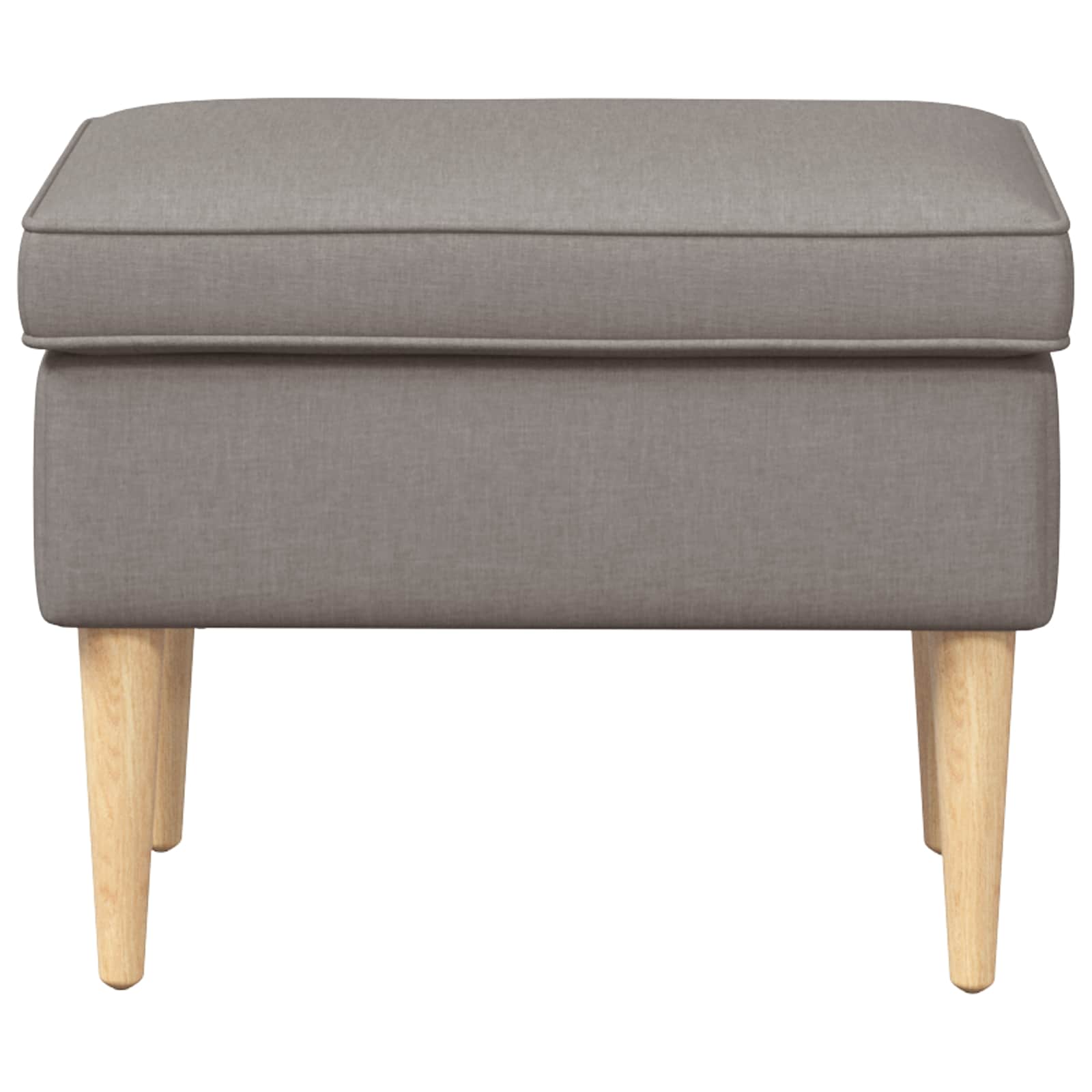 Hocker Hellgrau 55 x 35 x 41 cm Polyester
