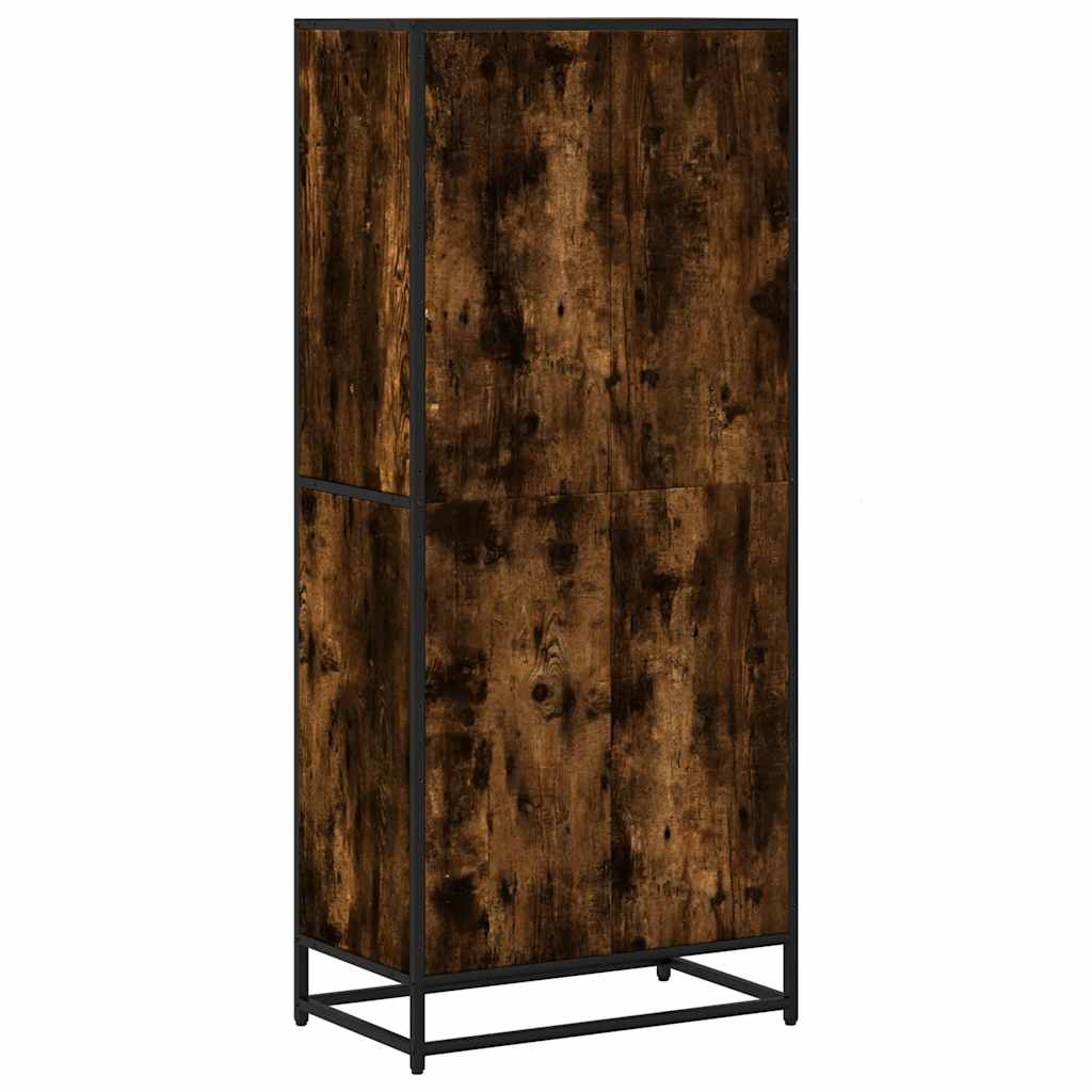 Bücherregal Schwarz 60x35x139 cm Holzwerkstoff
