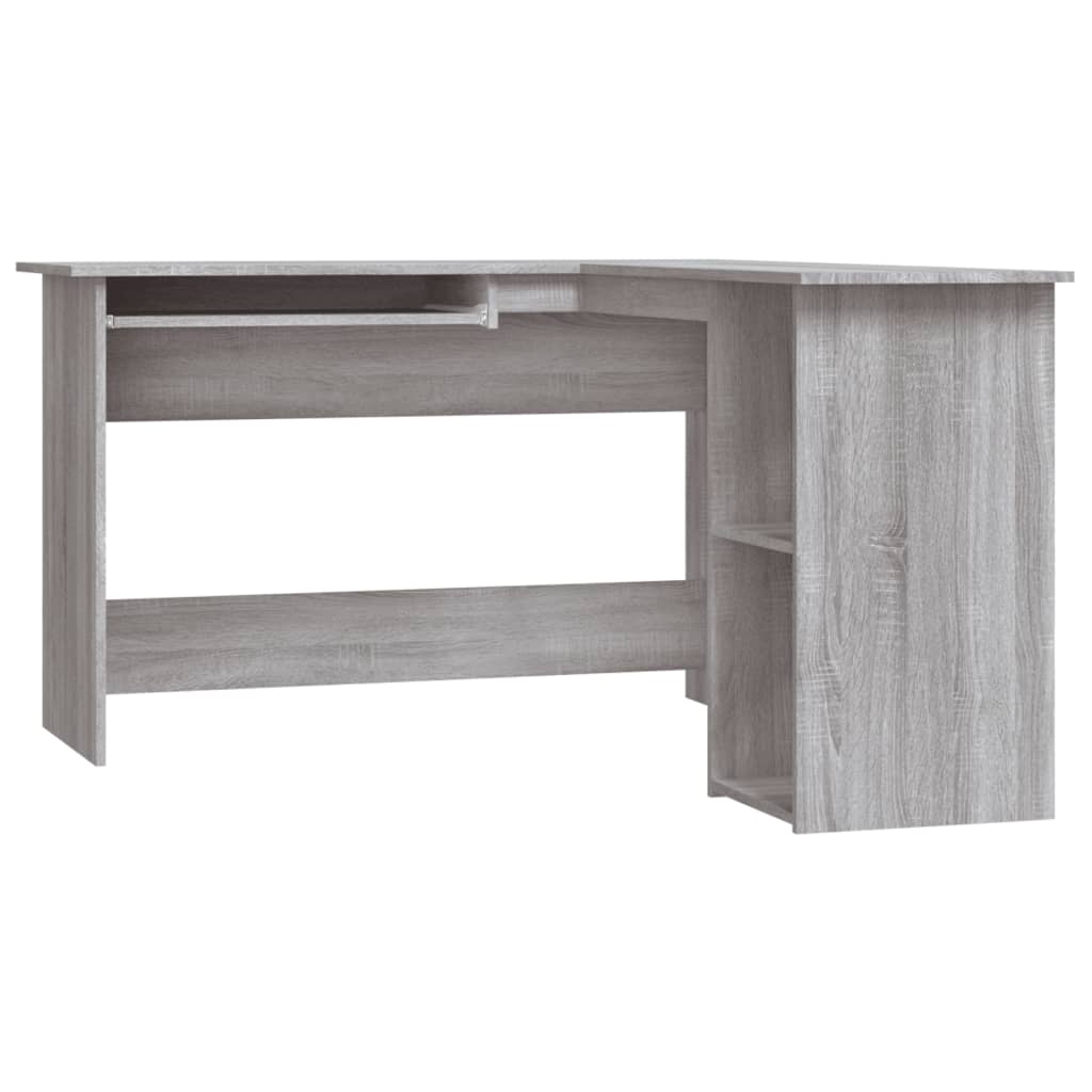 Eckschreibtisch in L-Form Weiß 120x140x75 cm Holzwerkstoff