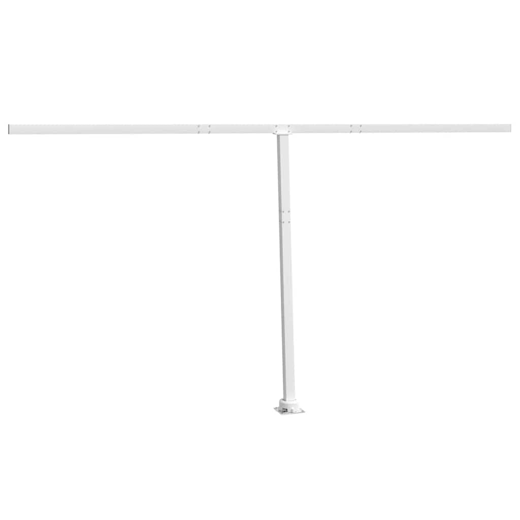Stützen für Markisen Weiß 300x245 cm Eisen