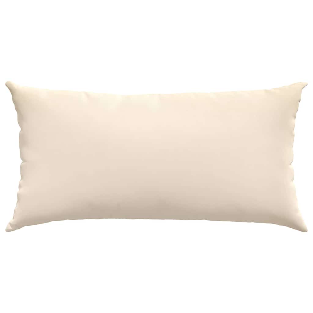 Sofakissen 2 Stück Taupe 50 x 30 cm Stoff