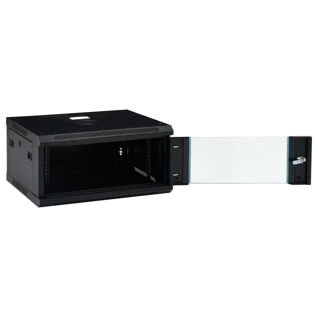 Netzwerkschrank mit Speicher Grau 60 x 45 x 28 cm Stahl
