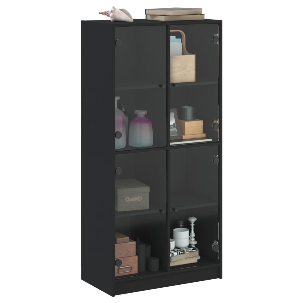 Bücherschrank mit Türen Weiß 136x37x142 cm Holzwerkstoff