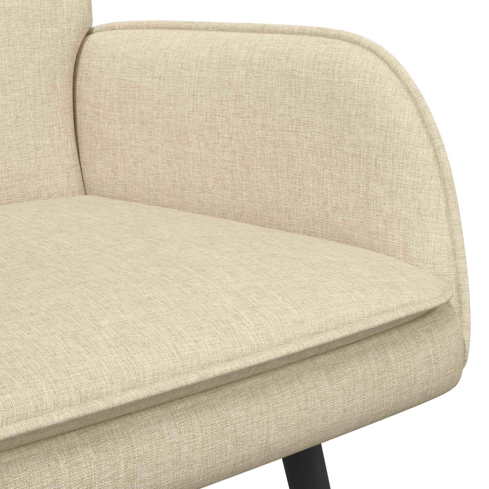 2-Sitzer Sofa Hellgrau 115 x 61 x 87 cm Stoff