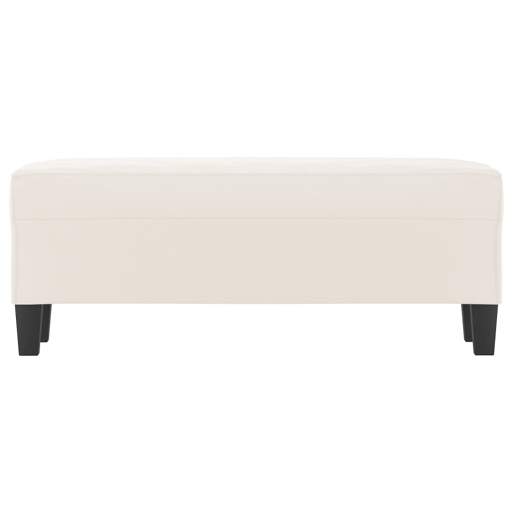 Sitzbank Hellgrau 70x35x41 cm Mikrofasergewebe
