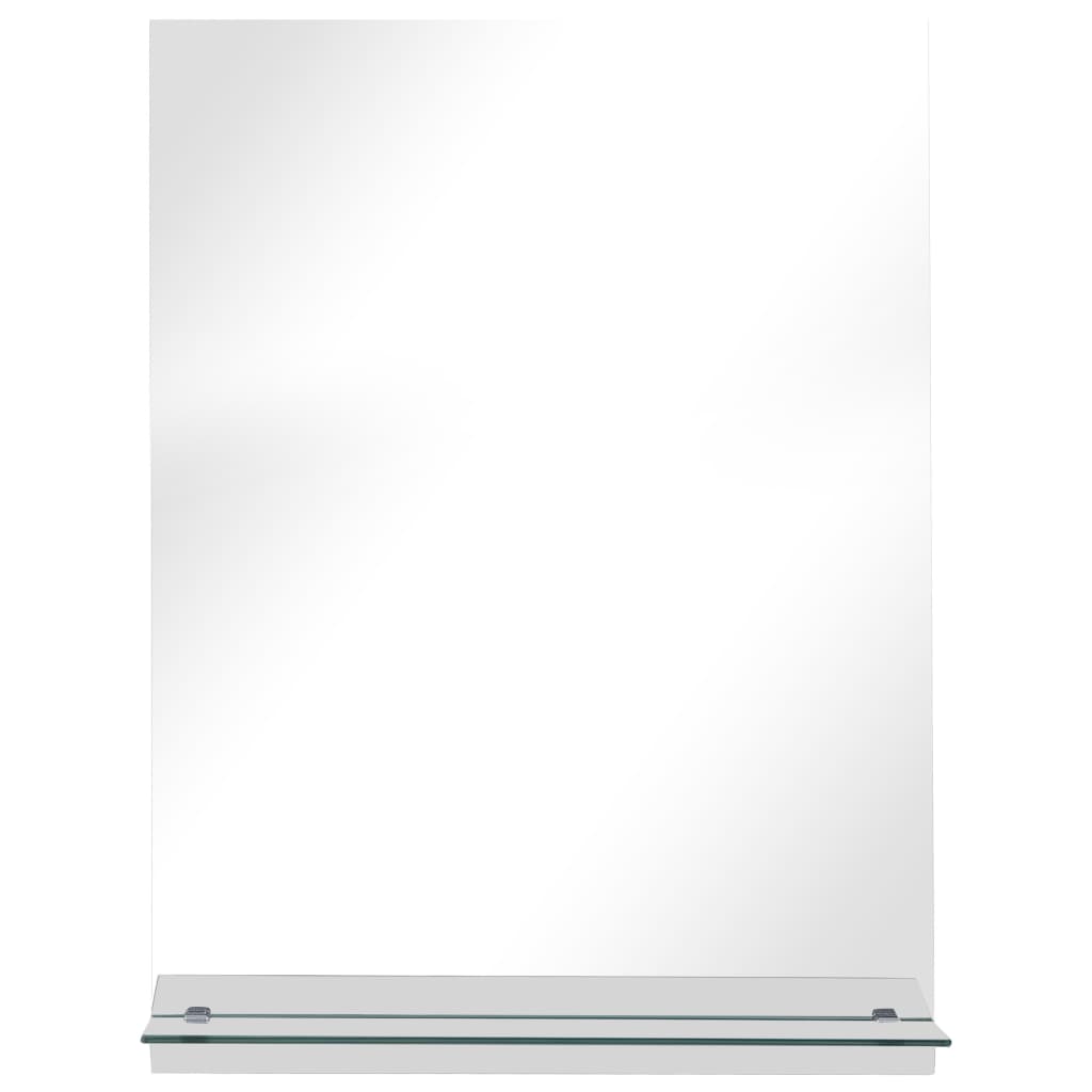 Wandspiegel mit Regal 20×40 cm Hartglas
