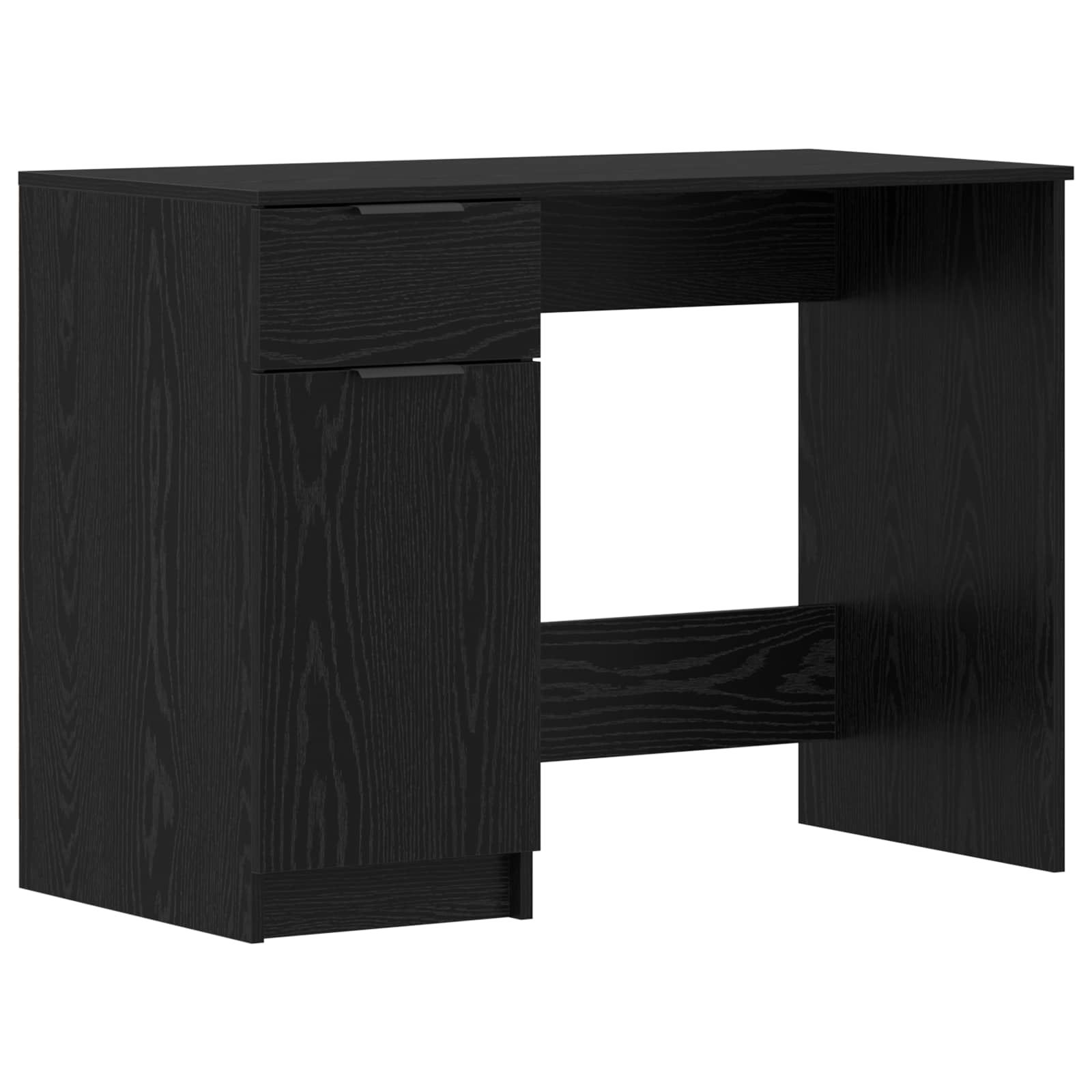 Schreibtisch mit Beistellschrank Weiß Holzwerkstoff