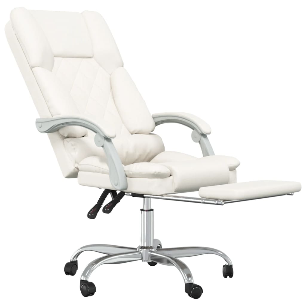 Bürostuhl mit Massagefunktion Schwarz Kunstleder