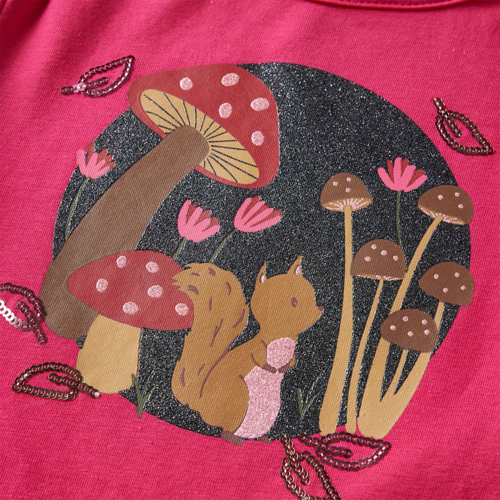 Kinder-Langarmshirt Dunkelorange 92